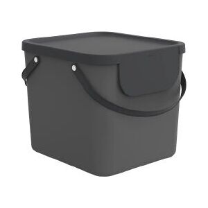 Rotho Albula laundry basket - 40L - Rectangular Recycled plastic - Black Rotho Albula laundry basket - 40L - Rectangular Recycled plastic - Black