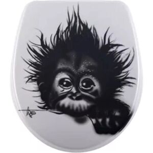 Diaqua Monkey Hart-WC-Sitz - mit Absenkautomatik, Metallbefestigung Diaqua Monkey Hart-WC-Sitz - mit Absenkautomatik, Metallbefestigung