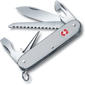 Victorinox Farmer Alox Swiss Army Knife - 9 Functions - Silver Victorinox Farmer Alox Swiss Army Knife - 9 Functions - Silver