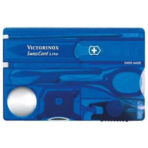 Victorinox Swiss Card Lite Blue - 13 Tools Multi-Tool Card Victorinox Swiss Card Lite Blue - 13 Tools Multi-Tool Card