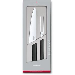 Victorinox Swiss Modern carving knife and meat fork - stainless steel/polypropylene - 22 cm Victorinox Swiss Modern carving knife and meat fork - stainless steel/polypropylene - 22 cm