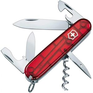 Victorinox Spartan Pocket Knife - 12 Functions - Transparent Red Victorinox Spartan Pocket Knife - 12 Functions - Transparent Red