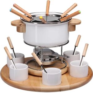 Nouvel - Fleischfondue-Set Larissa - Braun/Weiss - Fondue-Set Nouvel - Fleischfondue-Set Larissa - Braun/Weiss - Fondue-Set