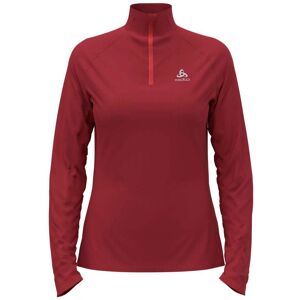 Maiou de Curs Roșu Odlo - Esențial 1/2 Zip Mâneca Lungă Maiou de Curs Roșu Odlo - Esențial 1/2 Zip Mâneca Lungă