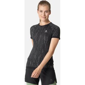Odlo ZEROWEIGHT CERAMICOOL - Functional Shirt - Women - black/space dye Odlo ZEROWEIGHT CERAMICOOL - Functional Shirt - Women - black/space dye