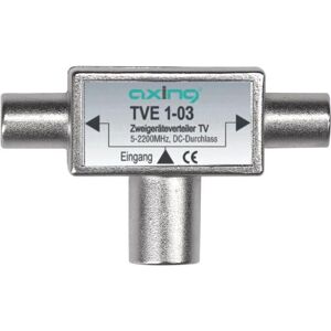 Axing TVE 1-03 - Diviseur de signal - Argenté Axing TVE 1-03 - Diviseur de signal - Argenté