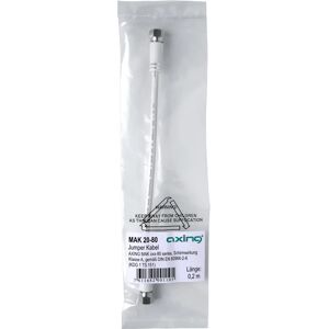 Koaxiální kabel AXING MAK 20-80 - 20cm, F-zástrčka, dvojnásobně stíněný Koaxiální kabel AXING MAK 20-80 - 20cm, F-zástrčka, dvojnásobně stíněný