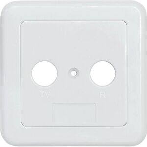 Axing TZU002101 Blanco - Cubierta para toma de antena TV/FM - 75x75mm - Serie BSD Axing TZU002101 Blanco - Cubierta para toma de antena TV/FM - 75x75mm - Serie BSD