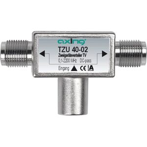 Axing TZU 40-02 Cable splitter - Metallic - 0.1-2200 MHz - Satellite & Cable Distribution Axing TZU 40-02 Cable splitter - Metallic - 0.1-2200 MHz - Satellite & Cable Distribution
