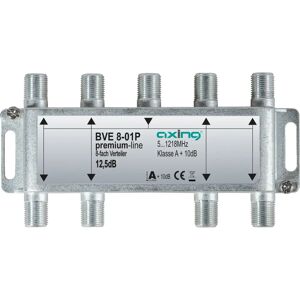 Diviseur de câble Axing BVE 8-01P - 8x, 5-1218 MHz, Argent - Diviseur de câble Diviseur de câble Axing BVE 8-01P - 8x, 5-1218 MHz, Argent - Diviseur de câble