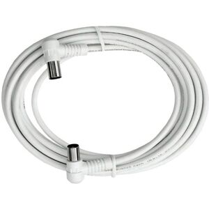 Axing BAK 253-00 - Câble de connexion antenne - 2,5 m - Blanc - 75Ω - Publicité Axing BAK 253-00 - Câble de connexion antenne - 2,5 m - Blanc - 75Ω - Publicité