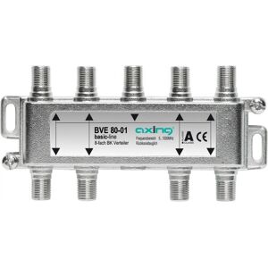 Rozdzielacz kablowy Axing BVE 80-01 - 8-żyłowy, Srebrny, 5-1006 MHz - Akcesoria TV Rozdzielacz kablowy Axing BVE 80-01 - 8-żyłowy, Srebrny, 5-1006 MHz - Akcesoria TV