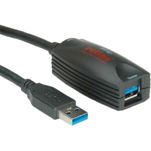 Roline USB 3.0 aktivt repeater kabel - 5m sort Roline USB 3.0 aktivt repeater kabel - 5m sort