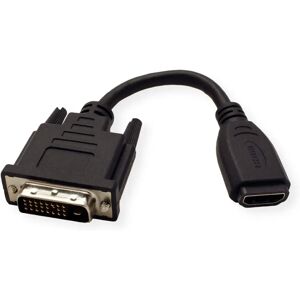 Value DVI to HDMI Adapter - 0.15m Black Value DVI to HDMI Adapter - 0.15m Black