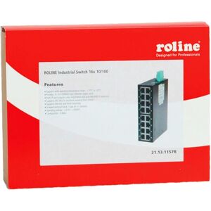 Roline Industrie Switch - 16 Ports - Netzwerkswitch - Schwarz Roline Industrie Switch - 16 Ports - Netzwerkswitch - Schwarz