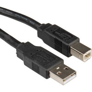 Roline 11.02.8830 USB-kabel - USB A til USB B - 3M - Sort Roline 11.02.8830 USB-kabel - USB A til USB B - 3M - Sort