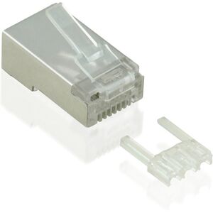 VALUE 21.99.3065 Metallic RJ-45 Connector - Clear VALUE 21.99.3065 Metallic RJ-45 Connector - Clear