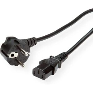 VALUE Power Cable - 1.8m, Black, IEC C13, CEE7/7 - Power Cable VALUE Power Cable - 1.8m, Black, IEC C13, CEE7/7 - Power Cable