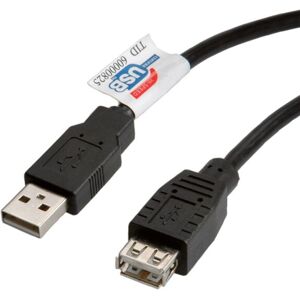 Roline 3m USB 2.0 Kabel Type A til B Skærmet Sort Roline 3m USB 2.0 Kabel Type A til B Skærmet Sort