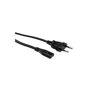 Value 19.99.2092 Power Cable - C7 Coupler - 3m - Black Value 19.99.2092 Power Cable - C7 Coupler - 3m - Black