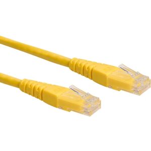 Câble Ethernet ROLINE 21.15.1532 - 1m, Cat6 UTP, Jaune - Publicité Câble Ethernet ROLINE 21.15.1532 - 1m, Cat6 UTP, Jaune - Publicité