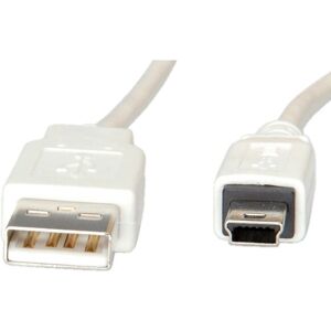 VALUE USB 2.0 Kabel - Bílá - 1,8m - USB Datový Kabel VALUE USB 2.0 Kabel - Bílá - 1,8m - USB Datový Kabel