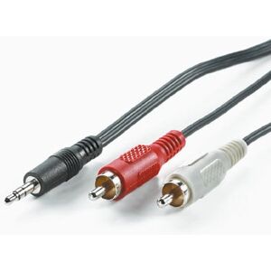 Câble audio ROLINE 1.5m - RCA, 3.5mm, Noir Câble audio ROLINE 1.5m - RCA, 3.5mm, Noir