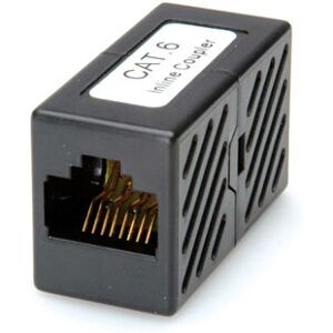 Roline RJ-45 Modular Coupler - Unshielded Cat.6 - Black Roline RJ-45 Modular Coupler - Unshielded Cat.6 - Black