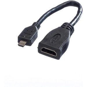 Value HDMI Micro HDMI Cable 0.15m - HDMI Type A to D Value HDMI Micro HDMI Cable 0.15m - HDMI Type A to D