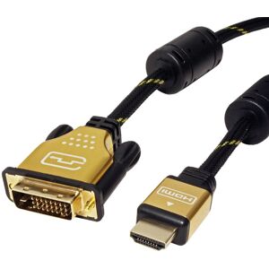Roline 11.04.5896 Video kabel adaptér - HDMI na DVI, Černá Roline 11.04.5896 Video kabel adaptér - HDMI na DVI, Černá
