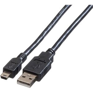 ROLINE 3m USB 2.0 USB Cable - Shielded - Black ROLINE 3m USB 2.0 USB Cable - Shielded - Black