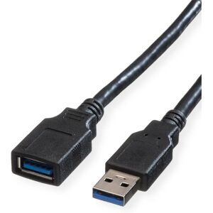Roline USB Cable - USB 3.2 Gen 1 - 0.8m - Black Roline USB Cable - USB 3.2 Gen 1 - 0.8m - Black