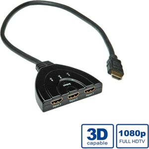 Interruptor HDMI de 3 puertos - Switch de vídeo automático Interruptor HDMI de 3 puertos - Switch de vídeo automático