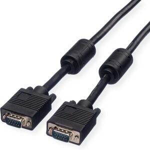 Roline VGA Kabel - 20m Sort - Skærmforbindelse Roline VGA Kabel - 20m Sort - Skærmforbindelse