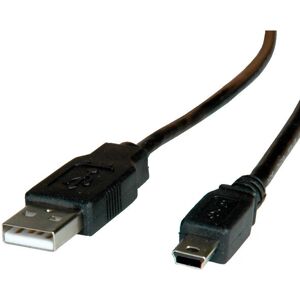 Roline 11.02.8708 USB-Kabel - Mini-USB B zu USB A - 0,8m - Schwarz Roline 11.02.8708 USB-Kabel - Mini-USB B zu USB A - 0,8m - Schwarz