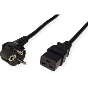 Roline Power Cable - 2m Black IEC C19 Power Cord for UPS & Servers Roline Power Cable - 2m Black IEC C19 Power Cord for UPS & Servers