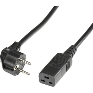Roline Power Cable - 19.08.1553 - 3m, Black, IEC C19, Schuko - Power Type Roline Power Cable - 19.08.1553 - 3m, Black, IEC C19, Schuko - Power Type