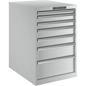 LISTA Dulap cu 7 sertare gri deschis - Mobilier de depozitare LISTA Dulap cu 7 sertare gri deschis - Mobilier de depozitare