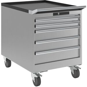 LISTA Stahl-Aufbewahrungsschrank - 564mm, 5 Schubladen, Hellgrau LISTA Stahl-Aufbewahrungsschrank - 564mm, 5 Schubladen, Hellgrau
