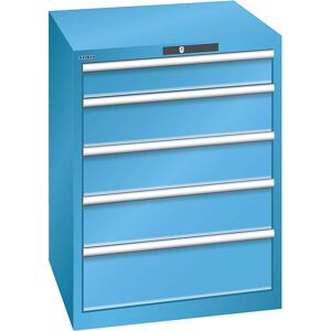 LISTA Stahl-Speicherschrank - Hellblau, 5 Schubladen LISTA Stahl-Speicherschrank - Hellblau, 5 Schubladen