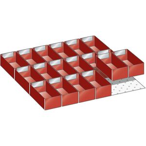 LISTA Organizator sertare - 18 cutii, 75mm față, 46mm înălțime LISTA Organizator sertare - 18 cutii, 75mm față, 46mm înălțime