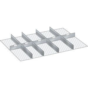 LISTA Set de divizori pentru sertare - 4 pereți, 5 divizori metalici - Accesorii LISTA Set de divizori pentru sertare - 4 pereți, 5 divizori metalici - Accesorii
