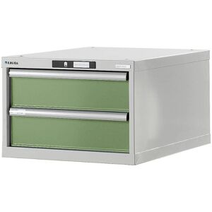 LISTA Modulares Arbeitstisch, 383mm, 2 Schubladen, Resedagrün - Arbeitstische und Schränke LISTA Modulares Arbeitstisch, 383mm, 2 Schubladen, Resedagrün - Arbeitstische und Schränke