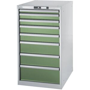 LISTA Modulares Arbeitstischsystem mit 8 Schubladen LISTA Modulares Arbeitstischsystem mit 8 Schubladen