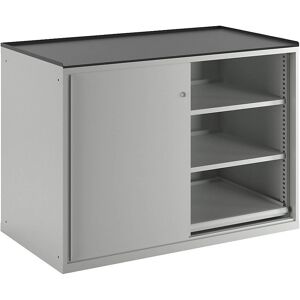 LISTA Hellgrauer Stahl-Schiebetürschrank - Wardrobe LISTA Hellgrauer Stahl-Schiebetürschrank - Wardrobe