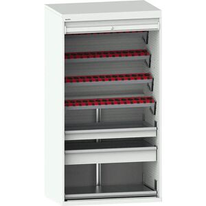 LISTA CNC Schrank - 7 Regale, grau, abschließbare Türen LISTA CNC Schrank - 7 Regale, grau, abschließbare Türen