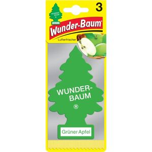 WUNDER-BAUM 171207 - Ensemble de 3 arbres parfumés à la pomme verte - Publicité WUNDER-BAUM 171207 - Ensemble de 3 arbres parfumés à la pomme verte - Publicité