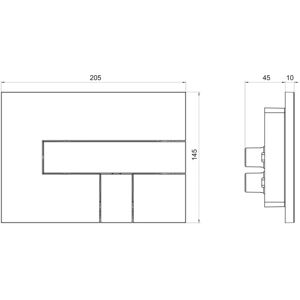 Laufen INEO AW100 Dobbelt skylleplade - Toilet skylleplade Laufen INEO AW100 Dobbelt skylleplade - Toilet skylleplade