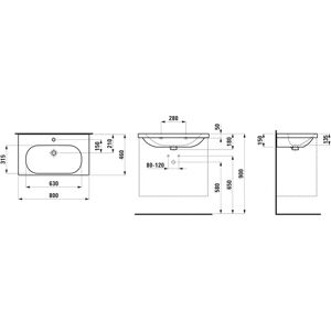Lavoar Laufen Lua - Rectangular, Oval, 80x46cm, Alb - Lavoar Lavoar Laufen Lua - Rectangular, Oval, 80x46cm, Alb - Lavoar
