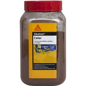 Sika Cem Color - Marrone - 700g - Colore per cemento, calce e gesso Sika Cem Color - Marrone - 700g - Colore per cemento, calce e gesso